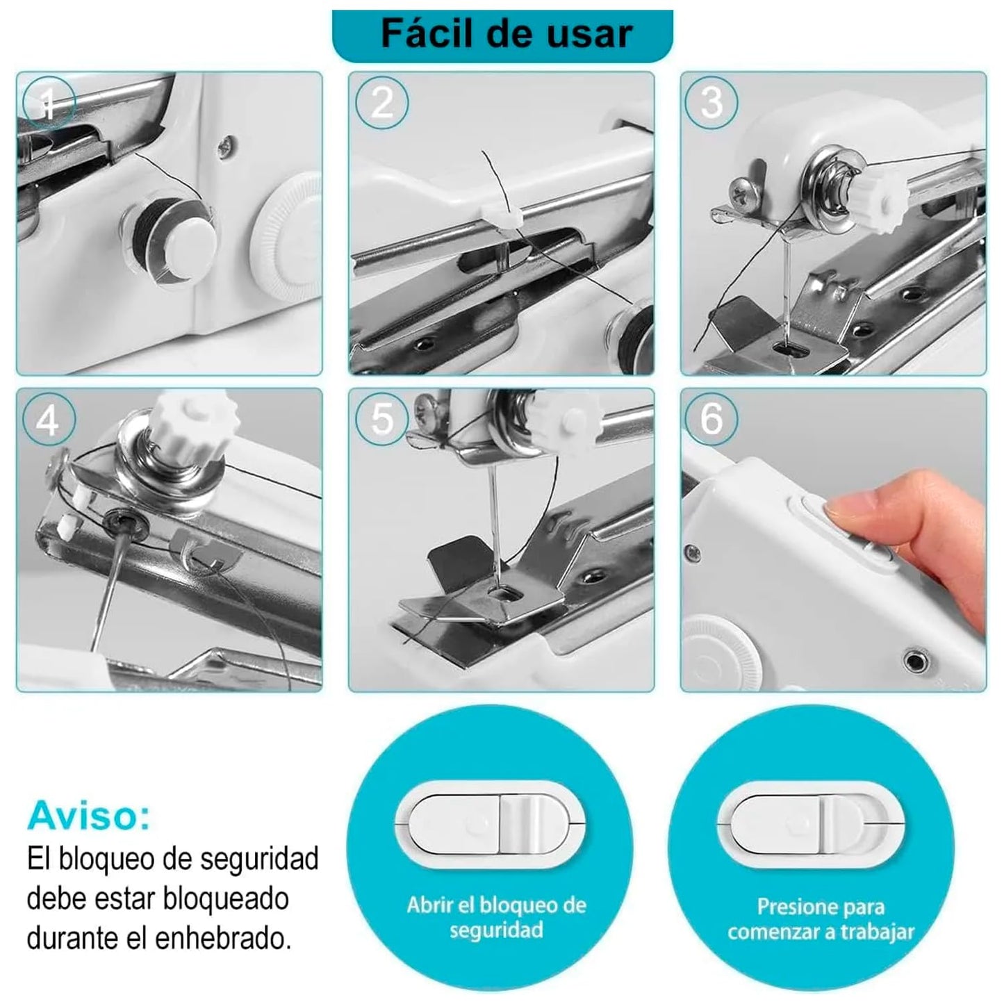 Mini máquina de coser portatil_La Original